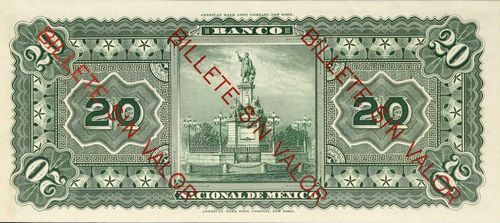 Banco Nacional 20 1175041 reverse