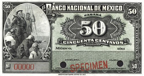 Nacional 50c specimen
