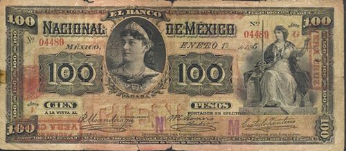 Banco Nacional 100 V G 04489