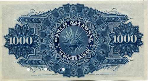 Nacional Mexicano 1000 reverse