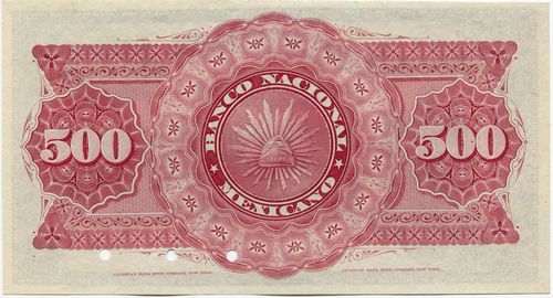 Nacional Mexicano 500 D1 0000 reverse