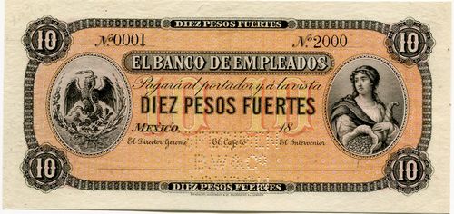 Banco de Empleados 10 specimen