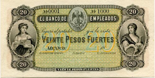 Banco de Empleados 20 specimen