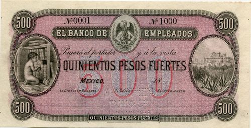 Banco de Empleados 500 specimen