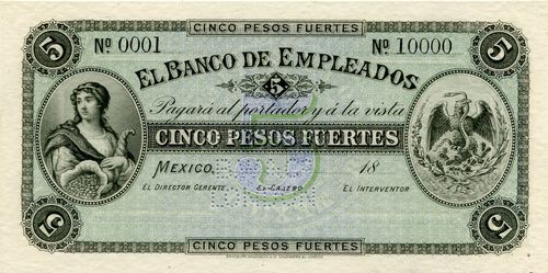 Banco de Empleados 5 specimen