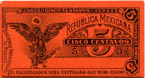 Gobierno Provisional 5c 1 reverse