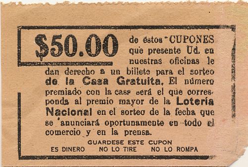 La Casa Gratuita 50c reverse