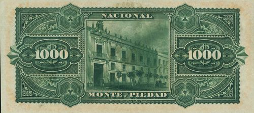 Monte 1000 A 1863 reverse