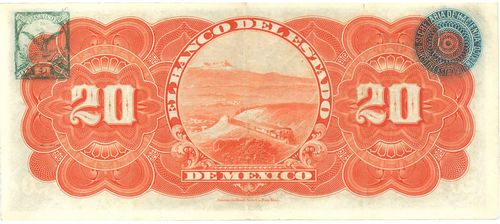 Mexico 20 B 23471 reverse