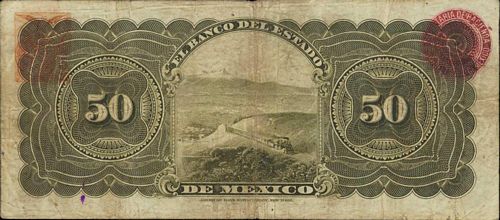 Estado de Mexico 50 A 1457 reverse