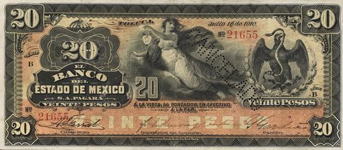 Mexico 20 B 21655