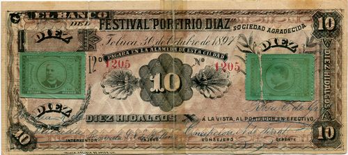 Banco del Festival Porfirio Diaz