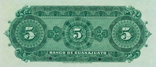 Guanajuato 5 A 0000 reverse