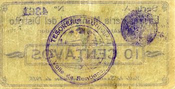 Valle de Santiago 10c A 4361 reverse