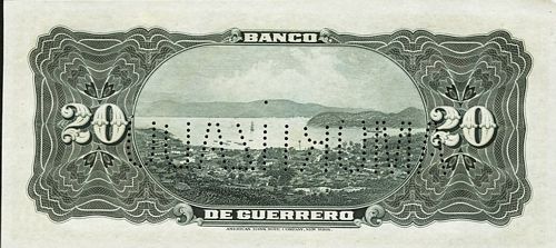 Guerrero 20 B 27536 reverse