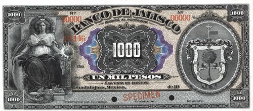Jalisco 1000 specimen