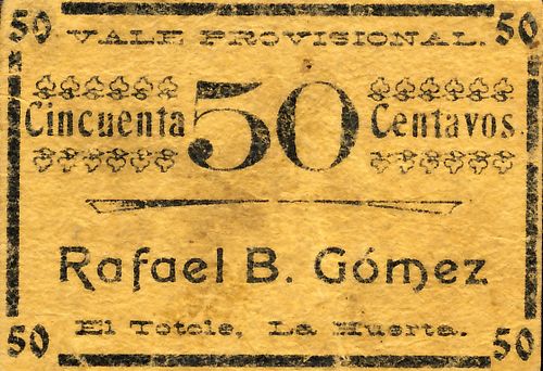 Gomez 50c vale provisional 2