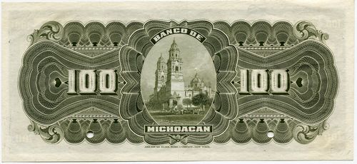 Michoacan 100 A 00000 reverse