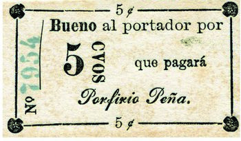 Porfirio Pena 5c 1954