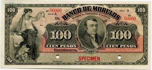 Morelos 100 specimen