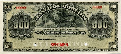 Morelos 500 B 00000