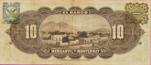 Mercantil de Monterrey 10 R 67315 reverse