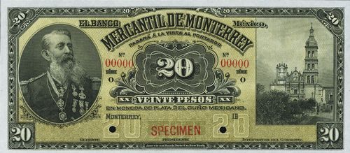 Mercantil de Monterrey 20 O 00000