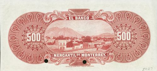 Mercantil de Monterrey 500 Z2 00000 reverse