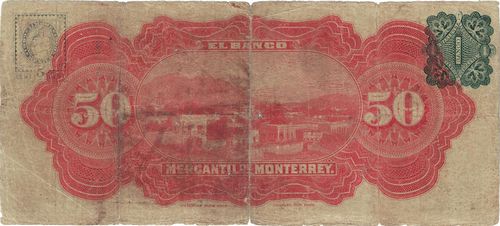 Mercantil de Monterrey 50 V 7066 reverse