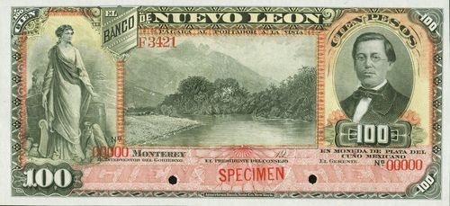 Nuevo Leon 100 specimen