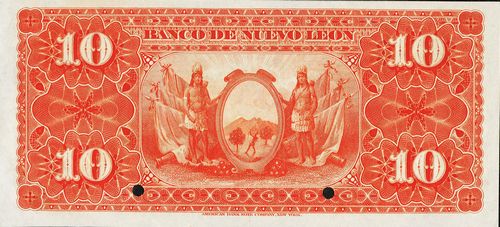 Nuevo Leon 10 specimen reverse