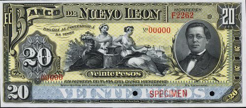 Nuevo Leon 20 specimen