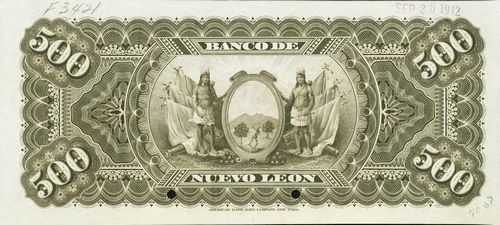 Nuevo Leon 500 specimen reverse