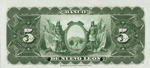 Nuevo Leon 5 specimen reverse