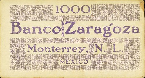 zaragoza 1000 O reverse