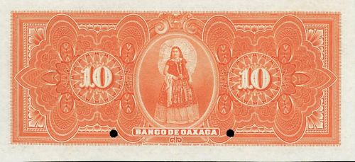 Oaxaca 10 specimen reverse