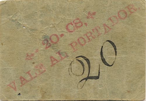 Belderrain 20c reverse