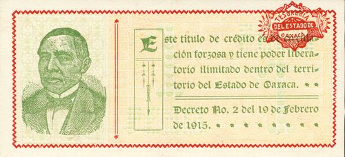 Oaxaca 1 R 18756 reverse