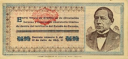 Oaxaca 10 A 1374743 reverse