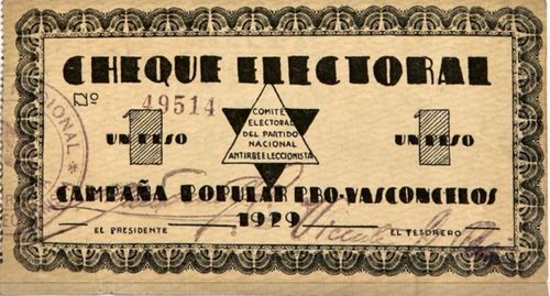 Campana Popular Pro Vasconcelos 1929
