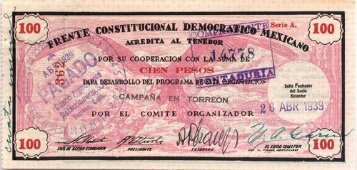 Frente Constitucional Democratico Mexicano 100