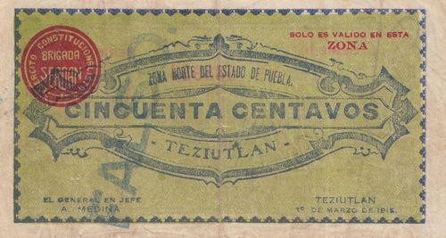 Brigada Serdan 50c B 038936 reverse