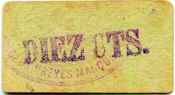 Reyes Marques 10c 07952 reverse
