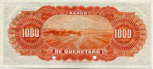 Queretaro 1000 B 00000 reverse