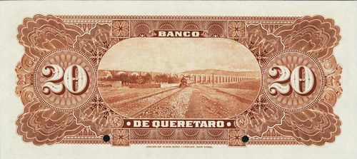 Queretaro 20 A 00000 reverse