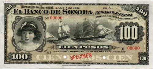 Banco de Sonora 100 A1 00000