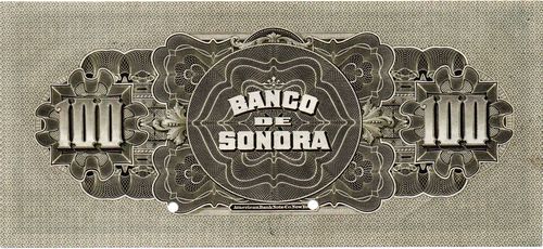 Banco de Sonora 100 A1 00000 reverse