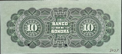 Banco de Sonora 10 00000 reverse