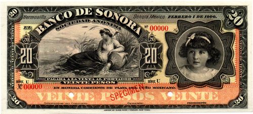Banco de Sonora 20 U 00000