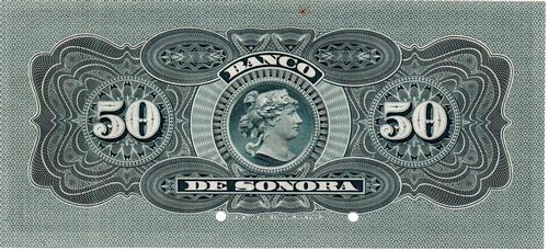 Banco de Sonora 50 A1 00000 reverse